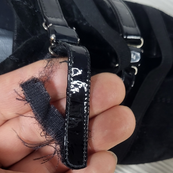 Stuart Weitzman Designer Black Suede Easy Straps Sneakers Women's Sz 8 Shoes - Picture 10 of 10